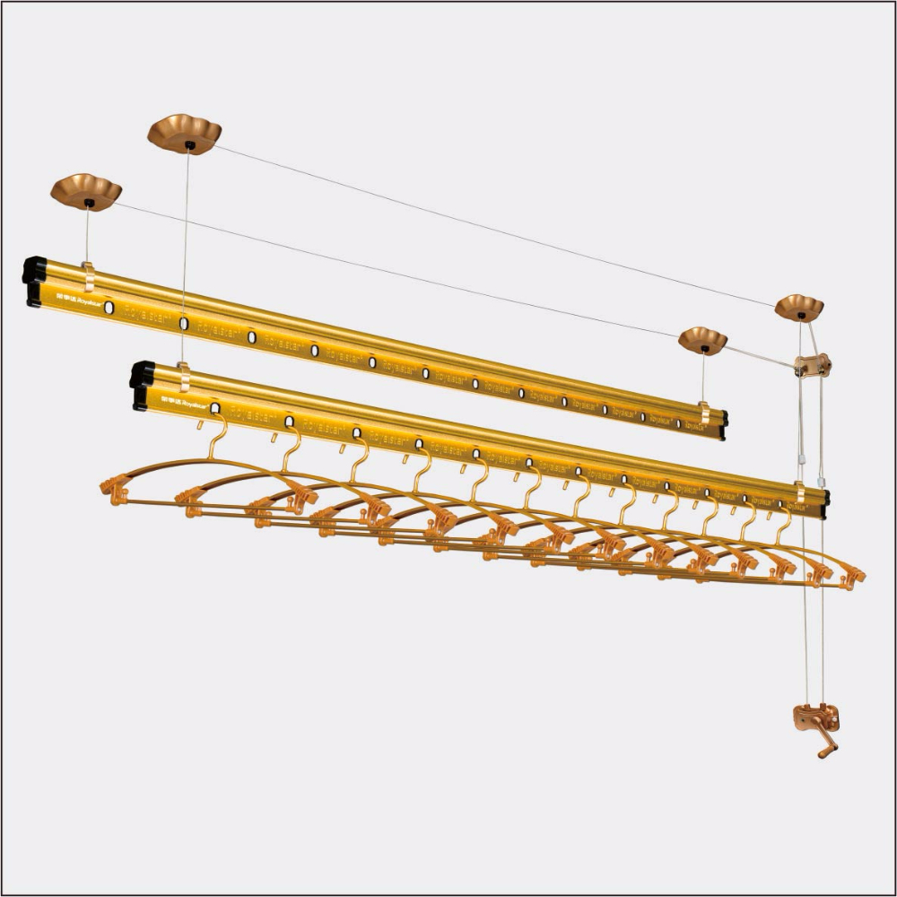 荣事达7010s升降晾衣架 阳台手摇晾衣杆室内晾衣架