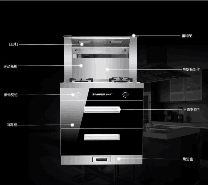 帅丰集成灶消毒图解图片