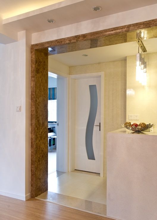 天然水晶浅啡网门槛石