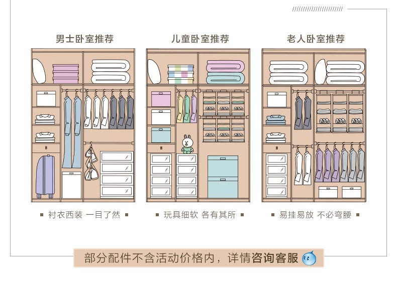 索菲亞衣櫃推拉門臥室簡約現代傢俱收納櫃定做衣帽間