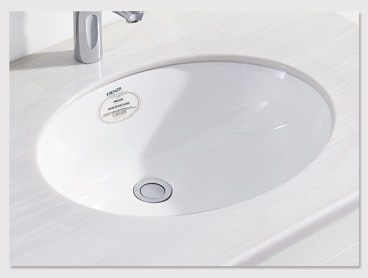 法恩莎卫浴嵌入式台下盆陶瓷洗脸盆fp4608